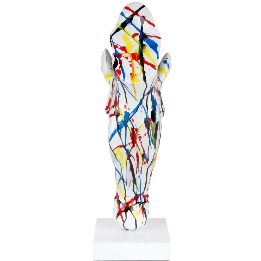Table Top|Animals^Statues & Sculptures Majestic Horse Head 70cm Multicoloured Resin Sculpture