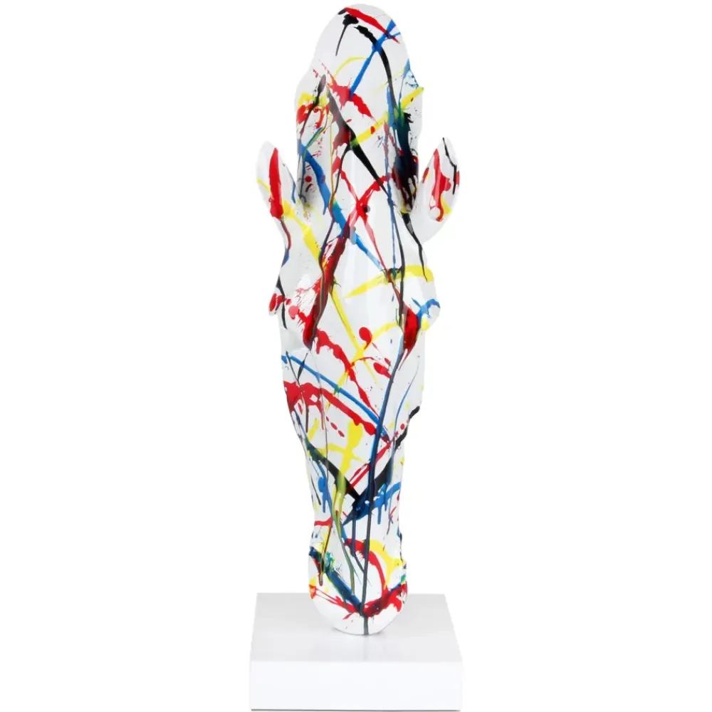 Table Top|Animals^Statues & Sculptures Majestic Horse Head 70cm Multicoloured Resin Sculpture