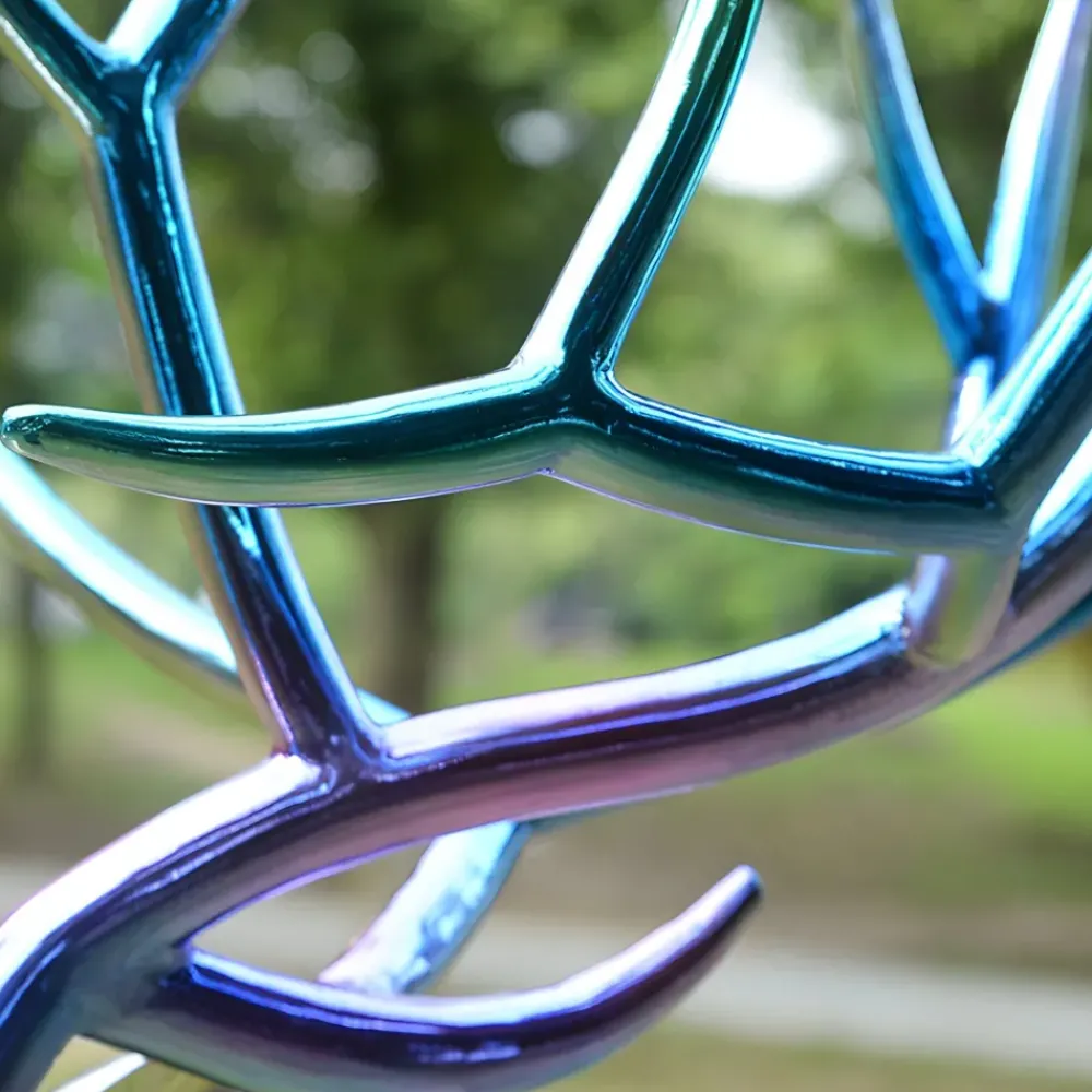 Wildlife|Stags & Deers^Statues & Sculptures Majestic Stag 258cm Silver Metal Garden Sculpture