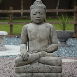 Buddha^Statues & Sculptures Mega Buddha Stone Garden Statue
