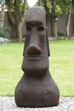 Easter Island Heads^Statues & Sculptures Mega Easter Island Head Stone Garden Ornament