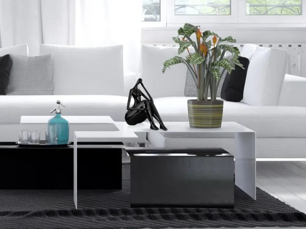 Figurative|Table Top^Statues & Sculptures Mindful Grace 26cm Black Resin Indoor Sculpture