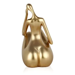Figurative|Table Top^Statues & Sculptures Mindful Grace 26cm Gold Resin Indoor Sculpture
