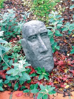 Easter Island Heads^Statues & Sculptures Moai Easter Island Head 39cm Stone Garden Ornament
