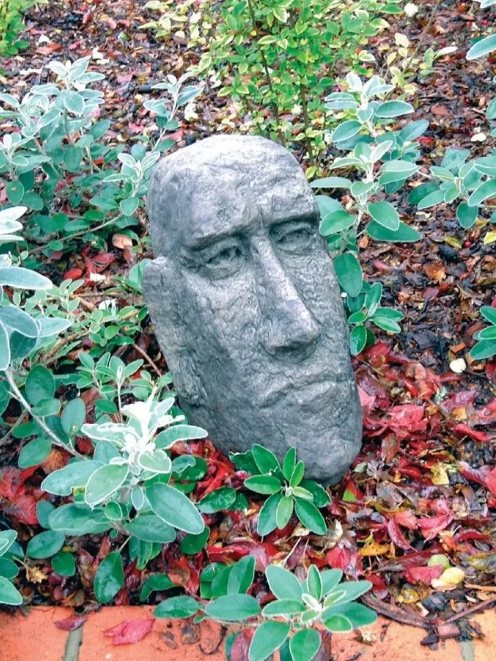 Easter Island Heads^Statues & Sculptures Moai Easter Island Head 39cm Stone Garden Ornament