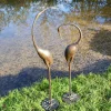 Cranes^Statues & Sculptures Modern Cranes Bronze Metal Garden Ornaments