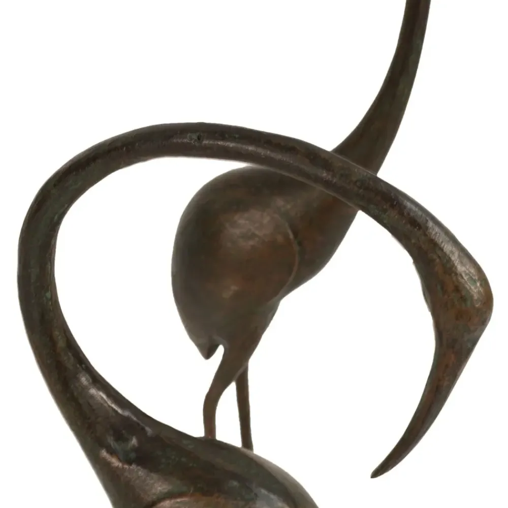 Cranes^Statues & Sculptures Modern Cranes Bronze Metal Garden Ornaments