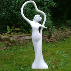 Modern^Statues & Sculptures Modern Romance 80cm Marble Resin Garden Statue