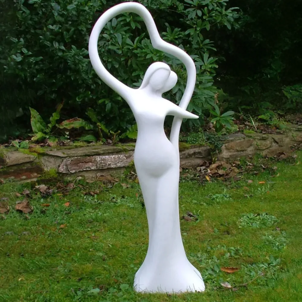 Modern^Statues & Sculptures Modern Romance 80cm Marble Resin Garden Statue