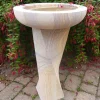 Bird Baths^Statues & Sculptures Modern Twisting Rainbow Sandstone Birdbath - Garden Bird Bath