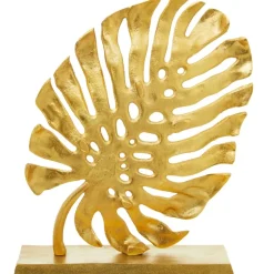 Table Top|Contemporary^Statues & Sculptures Monsera Leaf 37cm Gold Metal Indoor Sculpture