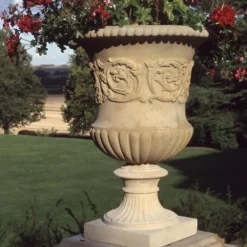 Large|Round^Statues & Sculptures Montpellier Vase Stone Garden Planter