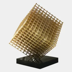 Table Top|Floor Standing^Statues & Sculptures Multiverse 100cm Gold Geometric Metal Garden Sculpture