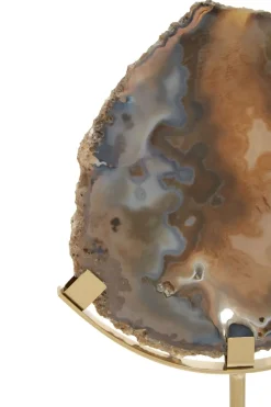 Table Top|Abstract^Statues & Sculptures Mystical Agate 30cm Black & Gold Stone Indoor Sculpture