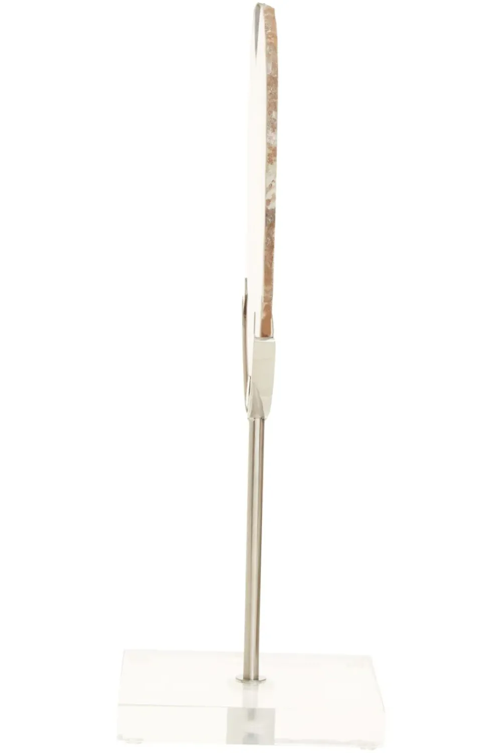 Table Top|Abstract^Statues & Sculptures Mystical Agate 30cm White & Silver Stone Indoor Sculpture