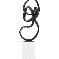 Table Top|Abstract^Statues & Sculptures Mystical Grace 60cm Black Metal Indoor Sculpture