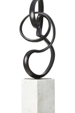 Table Top|Abstract^Statues & Sculptures Mystical Grace 60cm Black Metal Indoor Sculpture