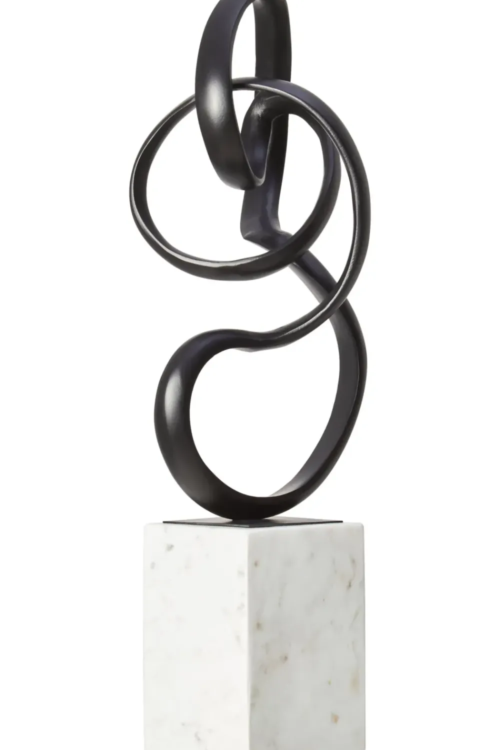 Table Top|Abstract^Statues & Sculptures Mystical Grace 60cm Black Metal Indoor Sculpture