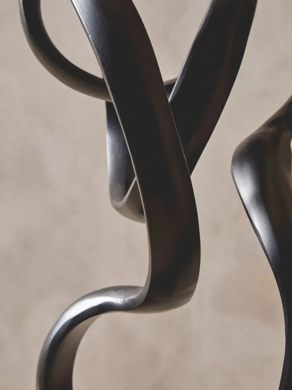 Table Top|Abstract^Statues & Sculptures Mystical Grace 60cm Black Metal Indoor Sculpture