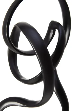 Table Top|Abstract^Statues & Sculptures Mystical Grace 60cm Black Metal Indoor Sculpture