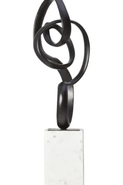 Table Top|Abstract^Statues & Sculptures Mystical Grace 60cm Black Metal Indoor Sculpture