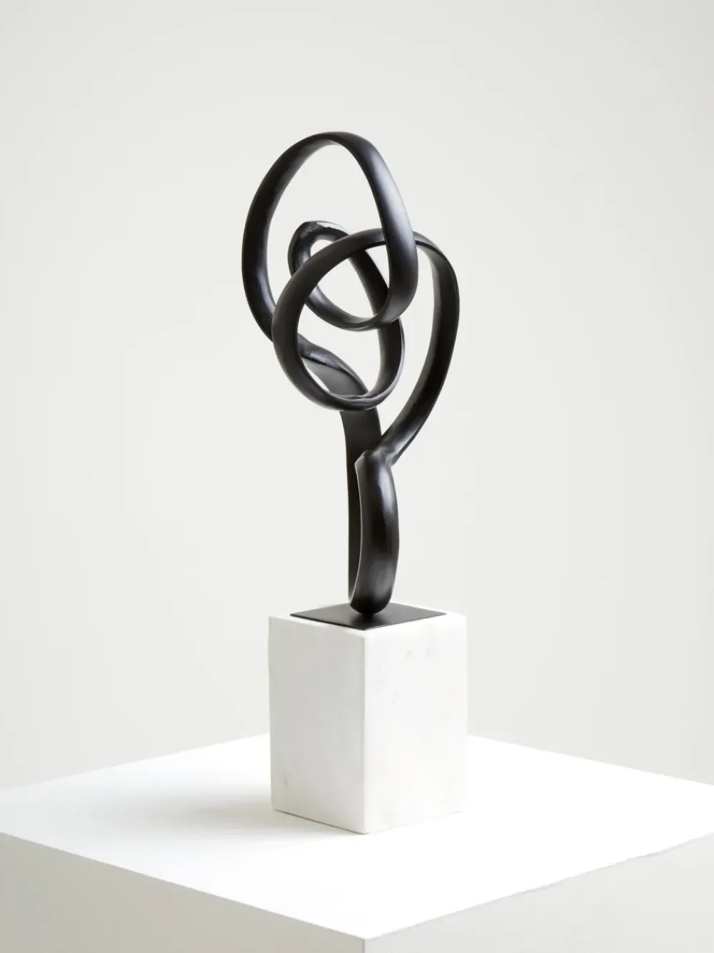 Table Top|Abstract^Statues & Sculptures Mystical Grace 60cm Black Metal Indoor Sculpture