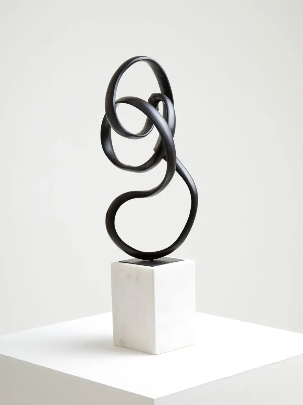 Table Top|Abstract^Statues & Sculptures Mystical Grace 60cm Black Metal Indoor Sculpture