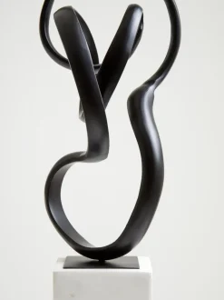 Table Top|Abstract^Statues & Sculptures Mystical Grace 60cm Black Metal Indoor Sculpture