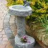 Bird Baths^Statues & Sculptures Natural Granite Stone Garden Birdbath