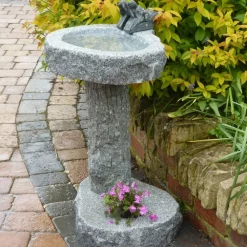 Bird Baths^Statues & Sculptures Natural Granite Stone Garden Birdbath