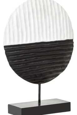 Table Top|Abstract^Statues & Sculptures Night & Day 41cm Black & White Wood Indoor Sculpture