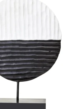 Table Top|Abstract^Statues & Sculptures Night & Day 41cm Black & White Wood Indoor Sculpture