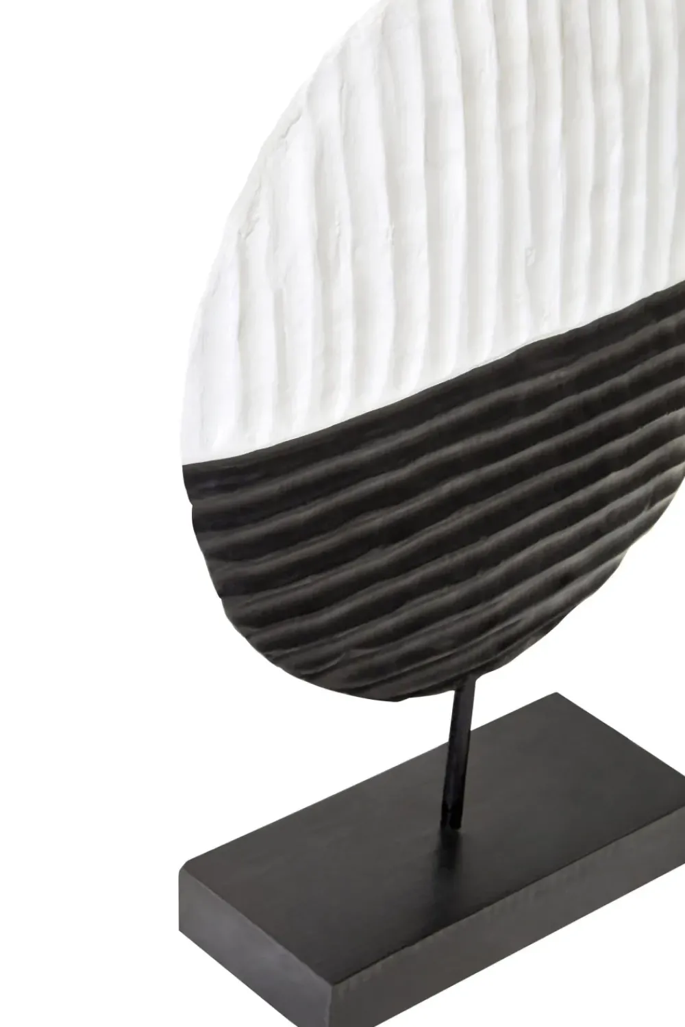 Table Top|Abstract^Statues & Sculptures Night & Day 41cm Black & White Wood Indoor Sculpture