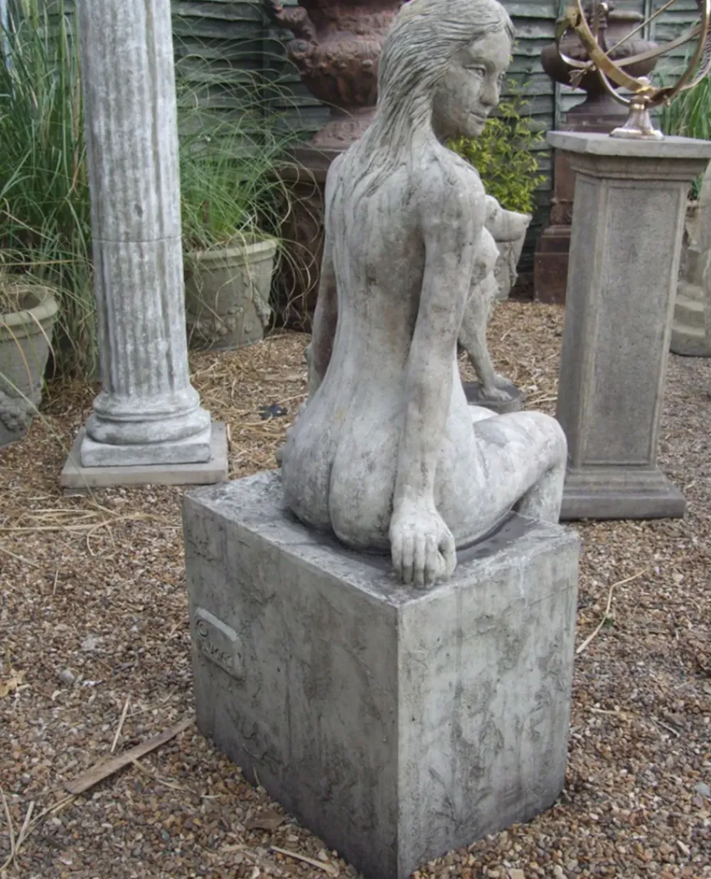 Modern^Statues & Sculptures Nude Woman 120cm Stone Garden Statue