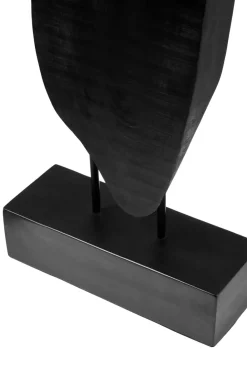 Table Top|Abstract^Statues & Sculptures Obsidian Essence 70cm Black Wood Indoor Sculpture