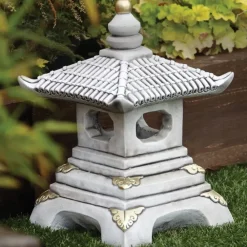 Pagodas^Statues & Sculptures One Tier Japanese Pagoda Stone Garden Ornament