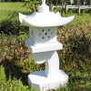 Pagodas^Statues & Sculptures One Tier Japanese Pagoda Lantern Marble Garden Ornament