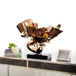 Table Top|Abstract^Statues & Sculptures Opal Bloom 53cm Copper Metal Indoor Sculpture
