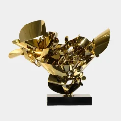 Table Top|Abstract^Statues & Sculptures Opal Bloom 53cm Gold Metal Indoor Sculpture