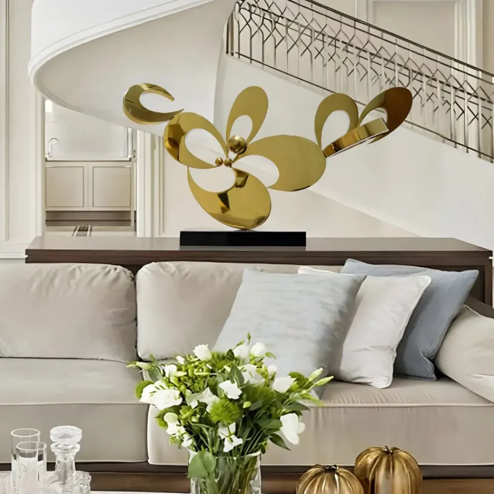 Table Top|Abstract^Statues & Sculptures Opus Bloom 56cm Copper Metal Indoor Sculpture