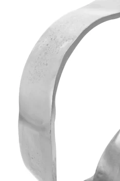 Table Top|Abstract^Statues & Sculptures Orbique 42cm Silver Metal Indoor Sculpture