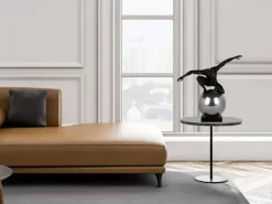 Figurative|Table Top^Statues & Sculptures Orbital Balance 47cm Black Resin Indoor Sculpture