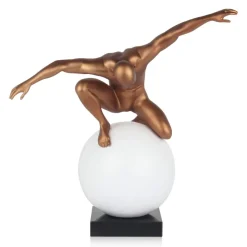 Figurative|Table Top^Statues & Sculptures Orbital Balance 47cm Bronze Resin Indoor Sculpture