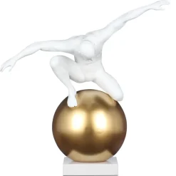 Figurative|Table Top^Statues & Sculptures Orbital Balance 65cm White Resin Indoor Sculpture