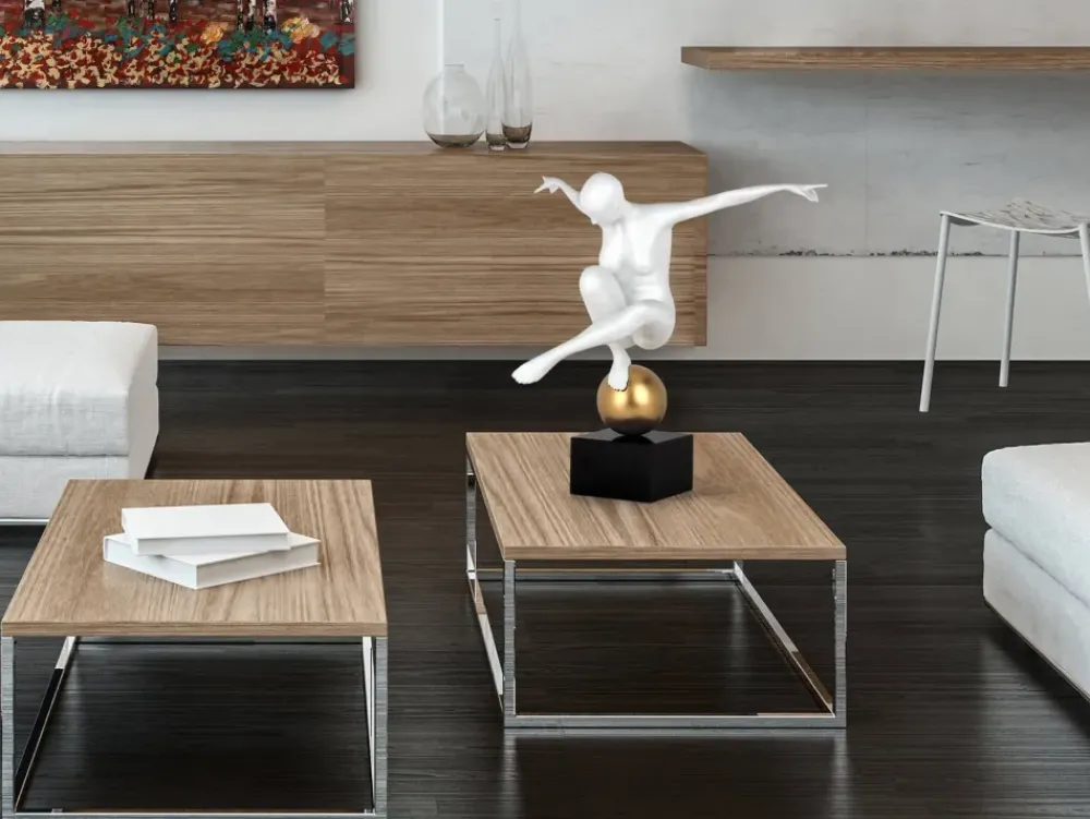 Figurative|Table Top^Statues & Sculptures Orbital Dance 45cm White Resin Indoor Sculpture