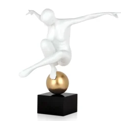 Figurative|Table Top^Statues & Sculptures Orbital Dance 45cm White Resin Indoor Sculpture