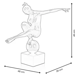 Figurative|Table Top^Statues & Sculptures Orbital Dance 45cm White Resin Indoor Sculpture
