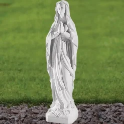 Virgin Mary^Statues & Sculptures Our Lady of Lourdes 31cm Marble Resin Garden Statue