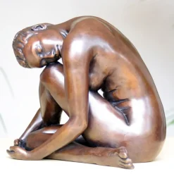 Figurative|Table Top^Statues & Sculptures Pause In The Dance Figurine Bronze Indoor Sculpture