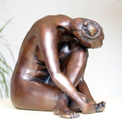 Figurative|Table Top^Statues & Sculptures Pause In The Dance Figurine Bronze Indoor Sculpture